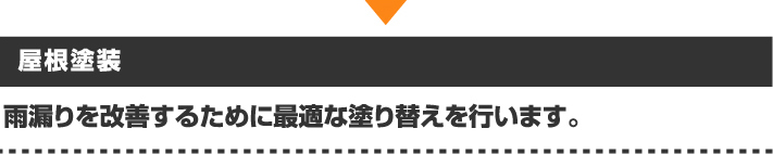 雨漏りを改善するための屋根塗装