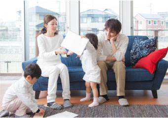 家族が豊かに過ごす家